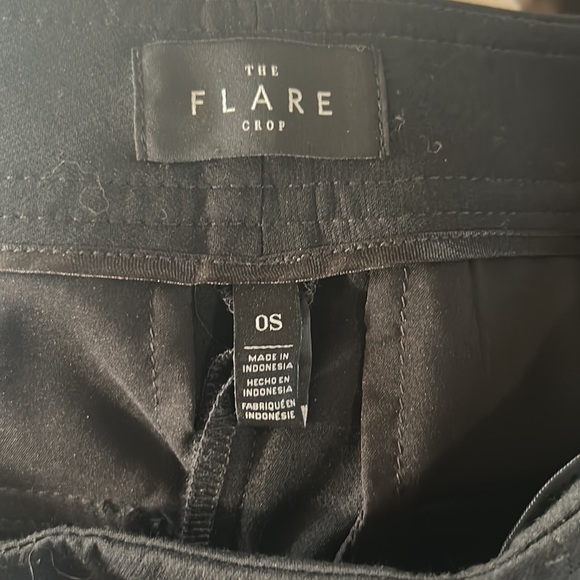 White House Black Market The Flare Black Pant with Gold Button size OS - Picture 5 of 7